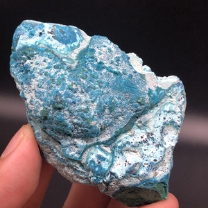 教学地质矿物标本晶体观赏石奇石收藏 天然非洲双色硅孔雀石原石