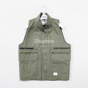 折扣现货 WTAPS REP/VEST/COTTON.TWILL户外工装口袋背心马甲21SS