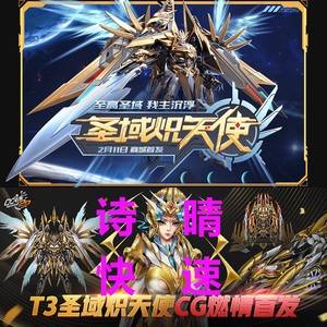 【诗晴】qq飞车2021年包中指定首发新t3圣域炽天使 出其他全部送