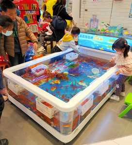 儿童钓鱼池商用捞鱼场喂奶缸金小孩游施益智手工乐园设备室内小型