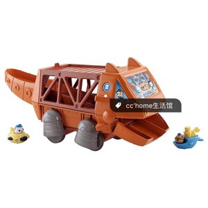 【现货】美国费雪海底小纵队娃娃鱼艇运输车发射器2个赛艇玩具