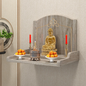 梵卡龙旗舰店天猫小挂壁式佛龛壁挂式观音菩萨家用型约神台挂墙易小