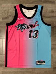 阿德巴约 耐克 sw 热火 球迷版 城市款 nba 球衣 篮球服