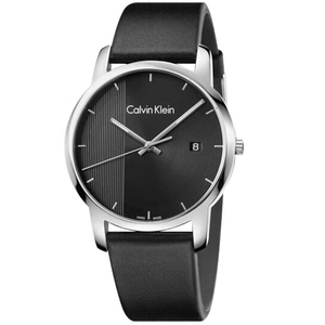 卡文克莱calvinklein ck手表 city系列 简约黑盘石英男表k2g2g1c1