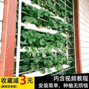 壁挂式无土栽培设备种菜神器沙拉生菜管道水培活水循环阳台种植