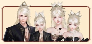 剑三外观 剑网3 金发元宵金发 牛金 迷金醉梦 云金 漫卷云舒 金发