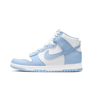 Nike Dunk High耐克女鞋新款白蓝 北卡蓝高帮休闲板鞋 DD1869-107