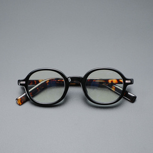 港风复古男士黑框眼镜框日式粗框素颜眼镜个性装饰眼镜架可配近视