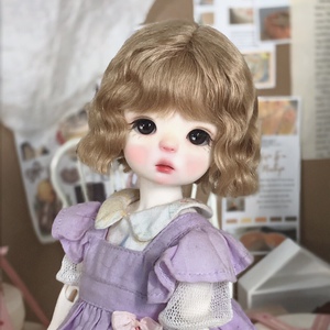 【假发】子渔doll新款6分bjd巨尤素手改毛洋娃娃doll感卷卷发现货