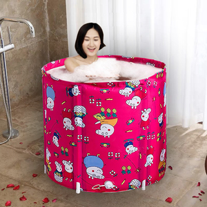 成人加厚宿舍网红神器简易浴桶女家用全身澡桶大号抖音同款泡澡桶