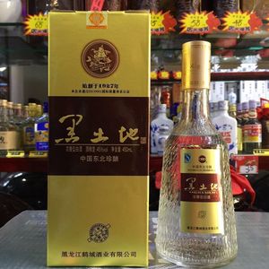 450ml 黑土地 白酒 三年陈酿 纯粮酿造 45度浓香型 6瓶 礼盒装