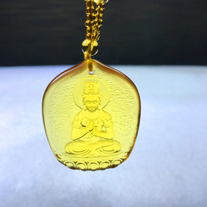 琉璃大日如来佛像吊坠十二生肖属羊猴年本命佛八大守护神男女项链