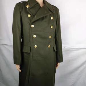 库存老货正品87干部呢子大衣 军绿色羊毛呢子大衣 将军呢子大衣