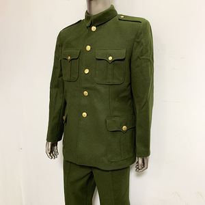 87式冬常服马裤呢套装冬常服军绿色毛料老式干部怀旧中山装9人付款