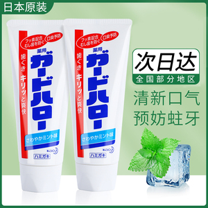 日本原装进口 KAO花王大白牙膏清晰薄荷味牙强健口腔165g