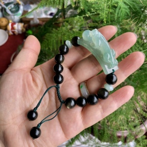 翡翠貔貅手牌男士