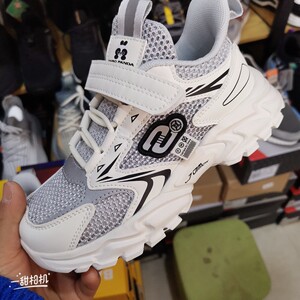 巴布熊猫儿童鞋子夏季单网儿童休闲鞋时尚中童全网面透气老爹鞋潮