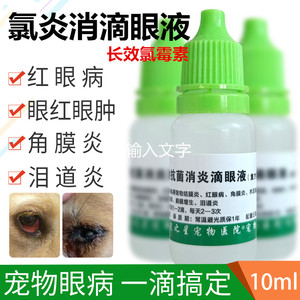 兽用宠物犬猫兔乌龟氯炎消滴眼液长效复方氯霉素植物提取物滴眼液