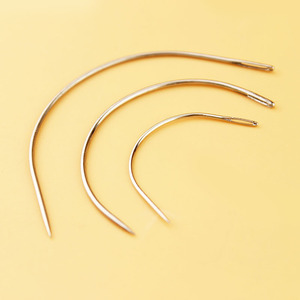 带线弯针 编绳macrame方便挂线用弯型针弯形针 手工diy工具