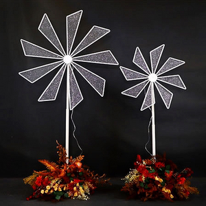 婚庆道具电动旋转风车路引婚礼舞t台铁艺摩天轮架子场景装饰摆件