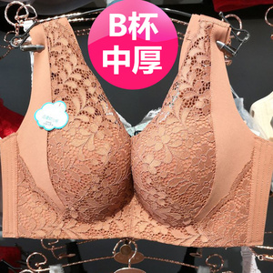 珠密琪官方旗舰正品无钢圈背心式中厚文胸6017聚拢收副乳b杯内衣