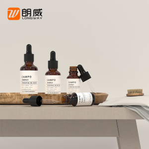 【12只装】10ml-50ml茶色精油瓶 精油分装滴管瓶 高档棕色玻璃瓶