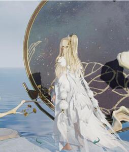 剑网3剑三外观玉振天音夜烬无声 奢华狐裘披风二代白狐狸黑狐狸毛