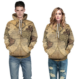 旗舰店天猫兔子耳朵剪刀手胜利骷髅卡通图案连帽卫衣男女欧美风衣服