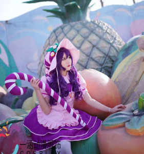 万圣节英雄联盟 lol 璐璐/露露 糖果女巫 cosplay服装特价现货