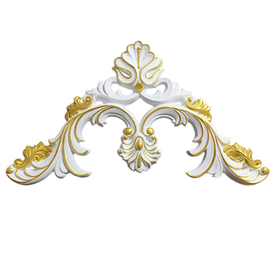 天花板客厅屋顶吊顶造型 装修材料欧式吊顶角花装饰pu 非石膏自粘