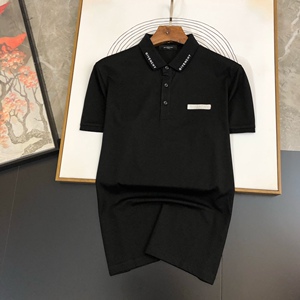 givenchy纪梵希新款字母压胶翻领polo衫商务休闲透气短袖t恤男装
