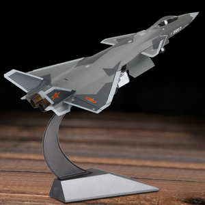 1:48歼20飞机模型合金 摆件仿真军事纪念成品 收藏j20战斗机航模
