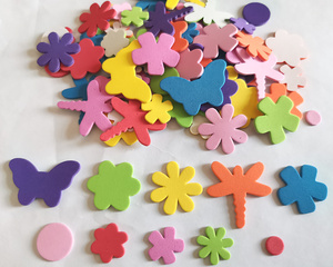 春天系列主题贴纸花朵蝴蝶蜻蜓圆点 幼儿园儿童手工制作粘贴小花