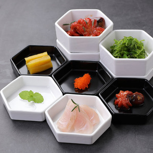 六角碟陶瓷酒店创意点心餐具特色分子冷味拼盘餐厅甜品个性凉菜碟