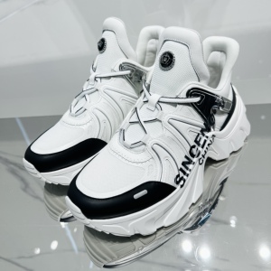 老爹鞋男黑白拼接