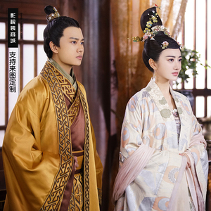 影视装大唐荣耀唐朝服装抹胸款景甜任嘉伦同款端庄大气