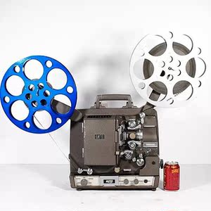 魔都洋货古董复古电影机爱尔莫elmo16毫米老式电影放映机带木脚架