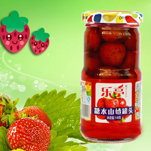 河北唐山乐亭食品厂罐头新鲜水果罐头山楂罐头方便休闲零食特产