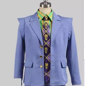现货jojo的奇妙冒险第四部吉良吉影 全套 cosplay服装蓝色粉色