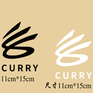 库里黑白字母logo男装运动t恤热转印烫图烫画贴耐水洗a级热撕型