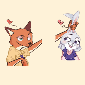 狐狸和兔子情侣