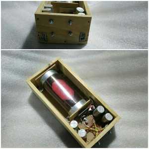 库存老式木盒机械白金机4电容小功率省电12v升压机驱动配套件修理