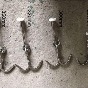 不锈钢加粗冷藏车厢轨道肉钩子猪肉挂钩冷库挂肉勾猪肉钩牛羊吊钩