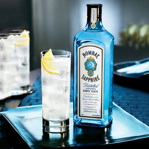 孟买蓝宝石金酒bombay洋酒杜松子酒毡酒琴酒孟买调酒基酒蓝宝石