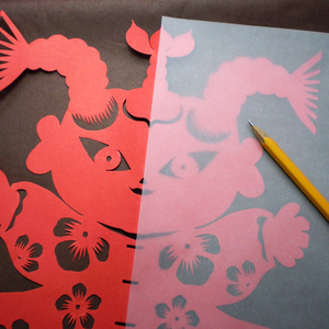 剪纸专用图案描图图样拷贝纸临摹复写转移透明纸美术课a4a3转印纸