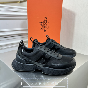 hermes/爱马仕 22年夏季新款男鞋休闲运动鞋字母拼色透气跑步鞋