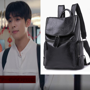 下一站是幸福宋威龙元宋同款黑色学生双肩包背包旅行大容量书包男