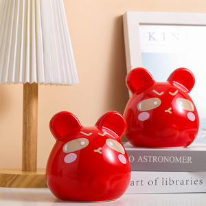 2022年新款卡通陶瓷存钱罐装饰创意儿童储蓄罐可爱宝宝储钱罐学生