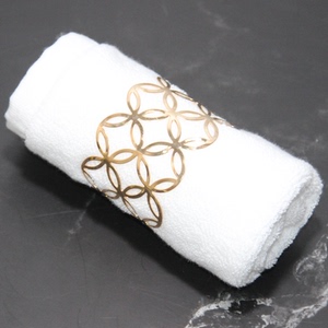 毛巾扣 铜钱镂空 金色 样板房 瓷砖卫浴展厅 卫生间浴室柜软装