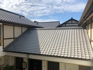 日式和瓦屋面瓦祥云建陶宜兴陶土瓦片日料店民宿居酒屋建筑双面